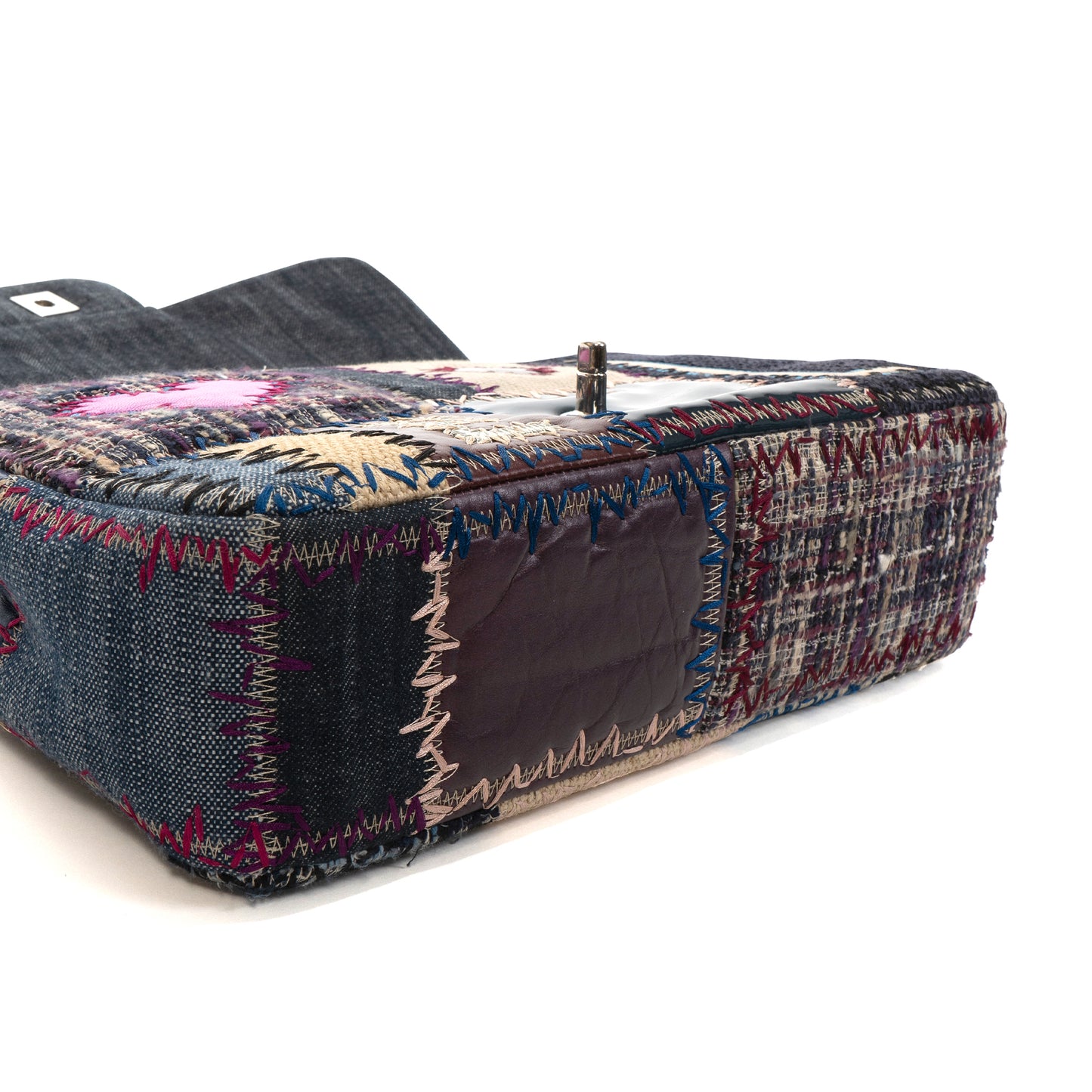 Chanel Resort 2011 Multicolour Patchwork Classic Flap Jumbo Bag