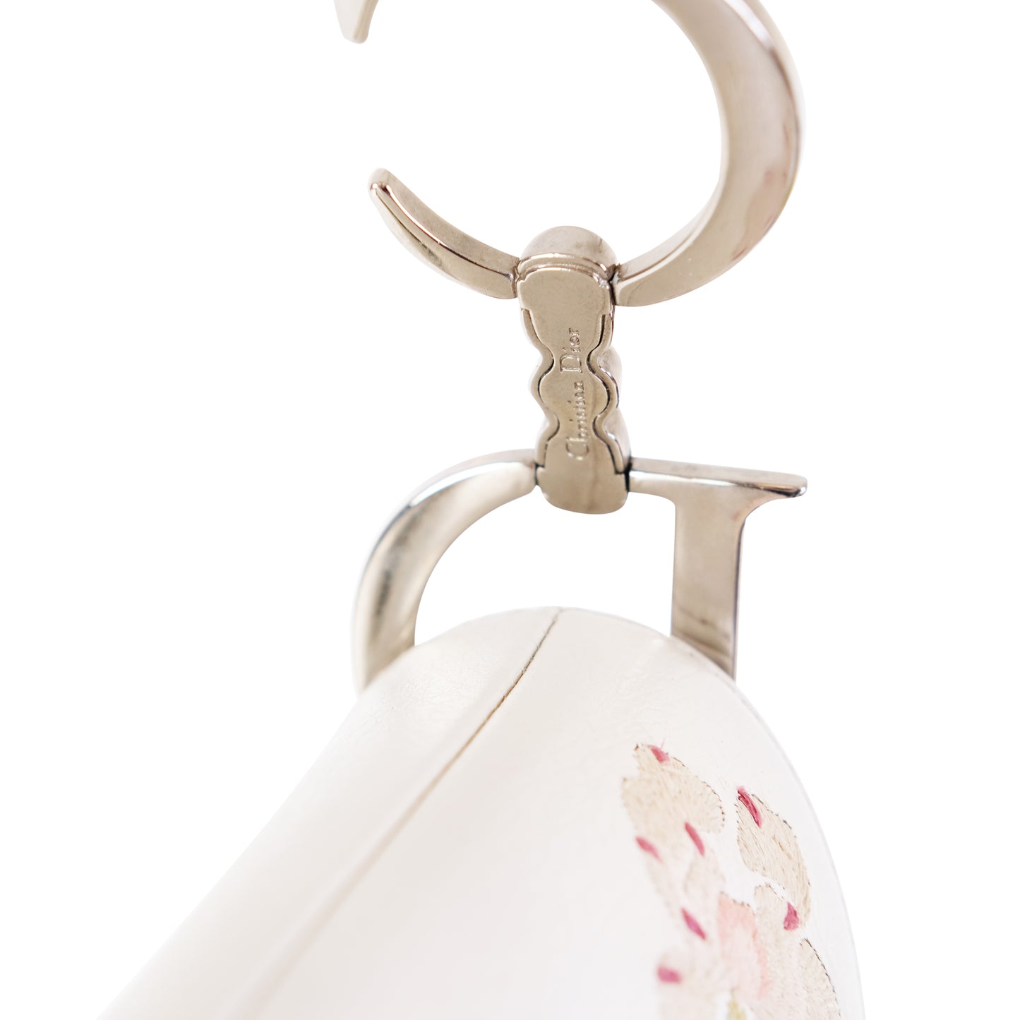 Dior SS2005 Floral Embroidered Saddle Bag