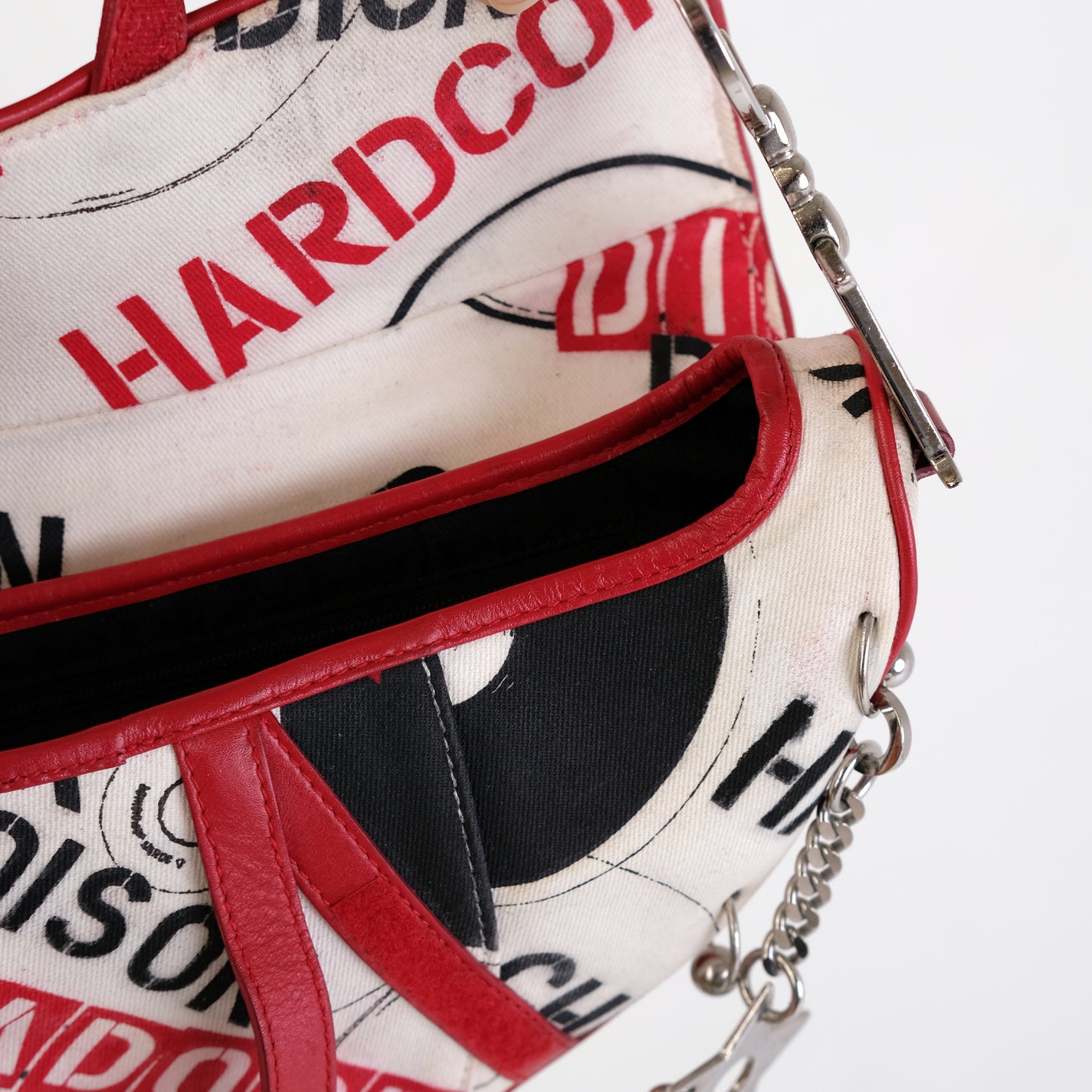 Dior SS2004 Hardcore Piercing Saddle Bag