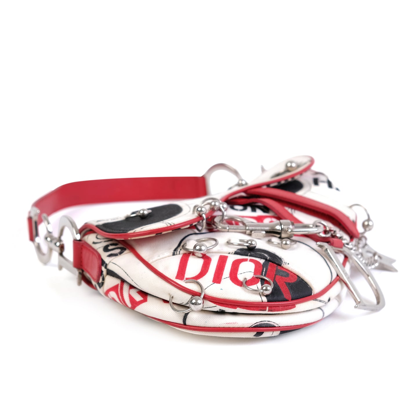 Dior SS2004 Hardcore Piercing Saddle Bag