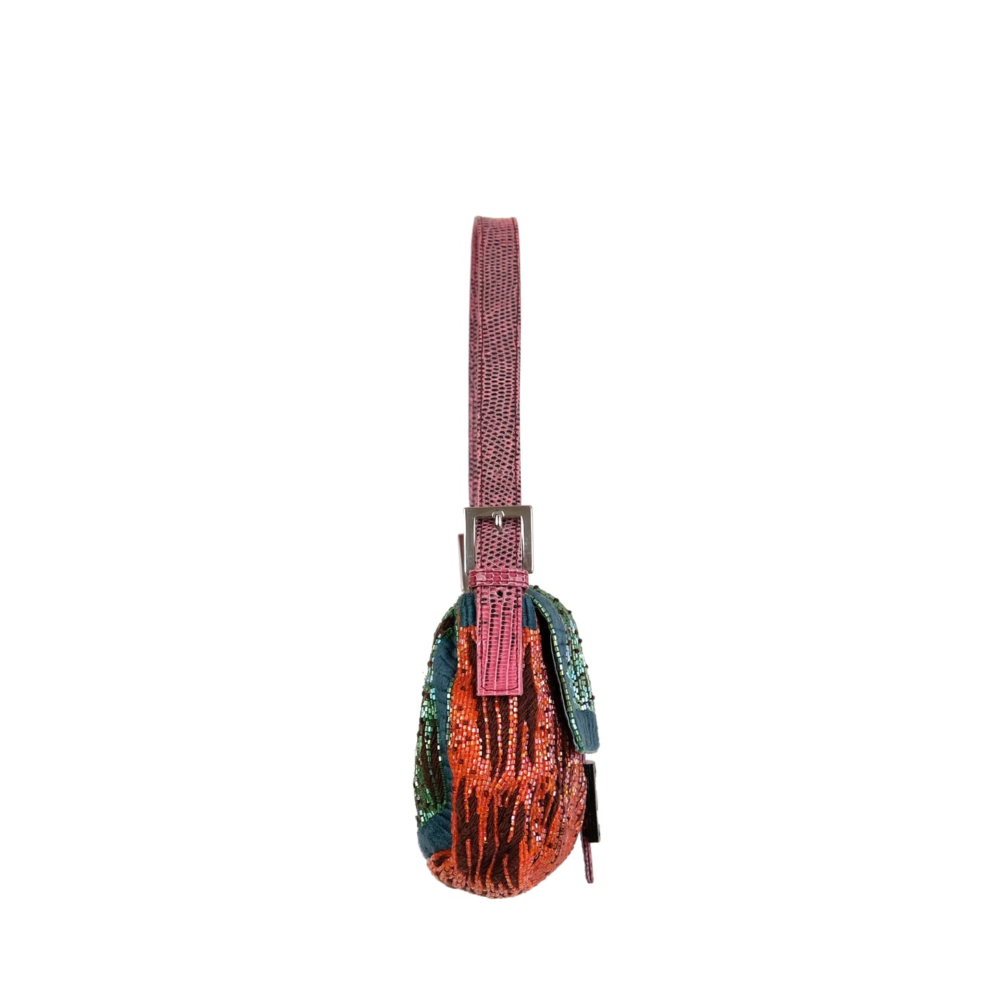 Fendi FW1999 Multicolour Beaded Baguette Bag