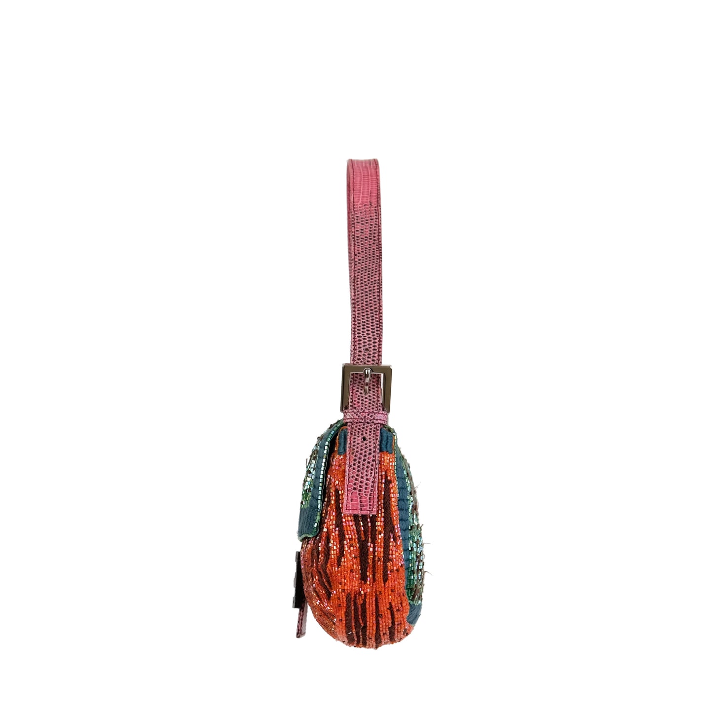 Fendi FW1999 Multicolour Beaded Baguette Bag