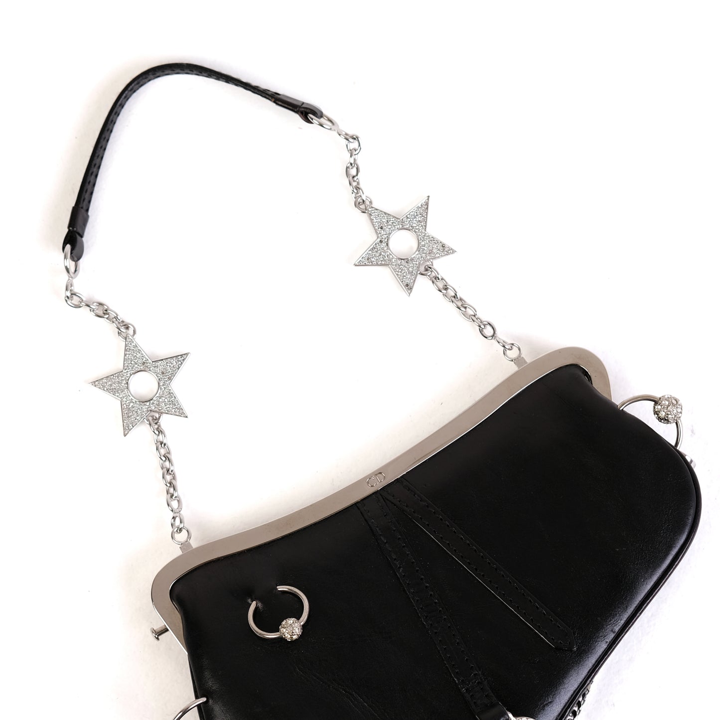 Dior Hardcore Piercing Mini Evening Saddle Bag