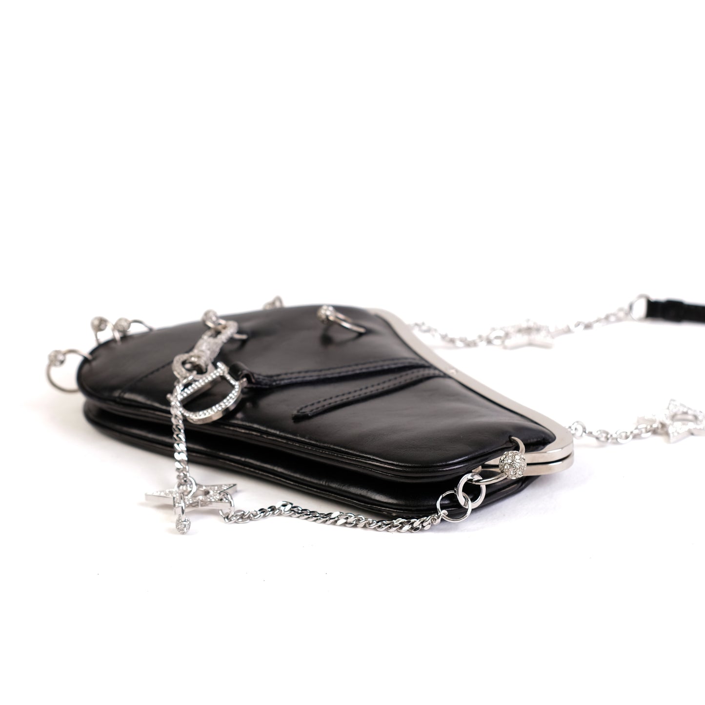 Dior Hardcore Piercing Mini Evening Saddle Bag