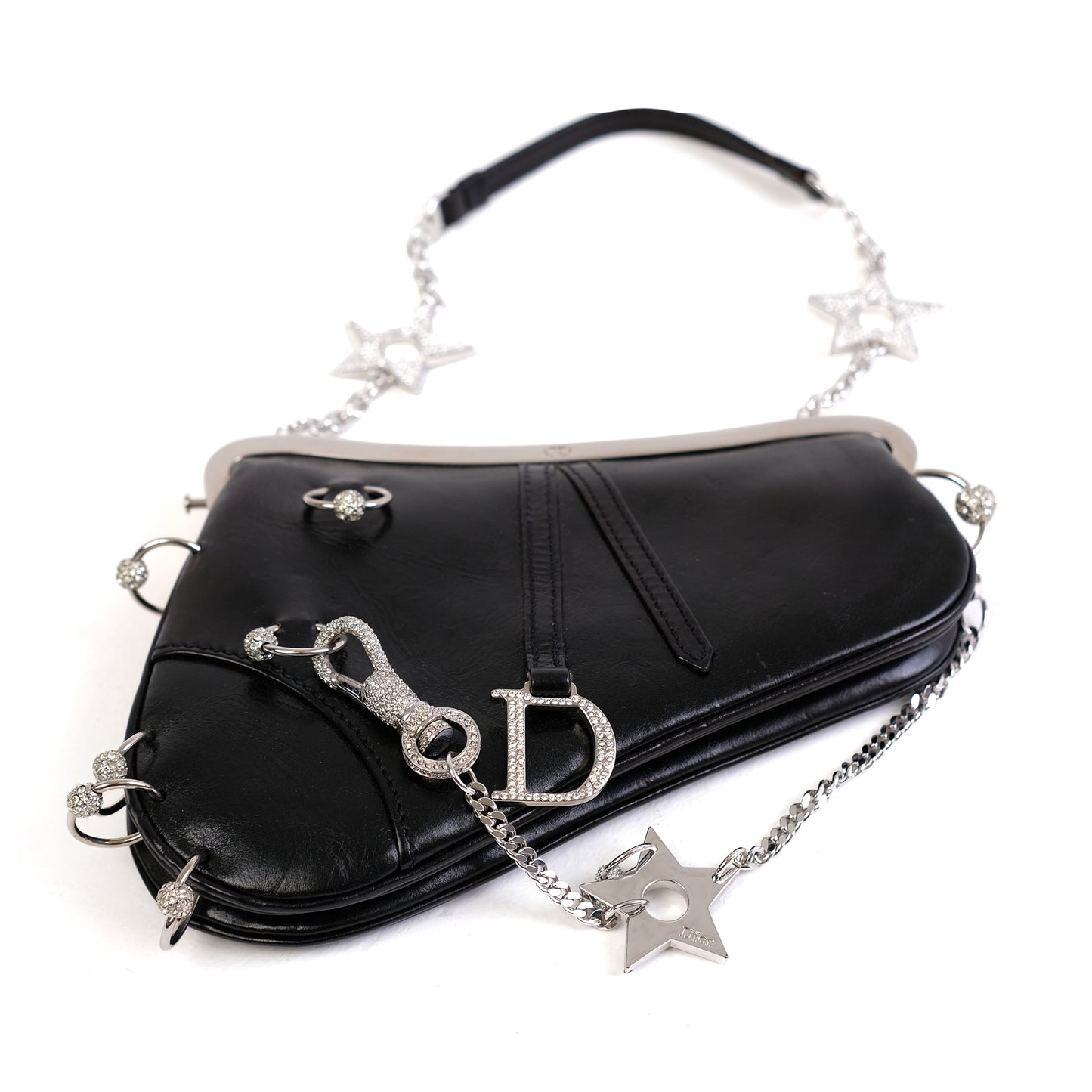 Dior Hardcore Piercing Mini Evening Saddle Bag