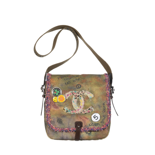 Chanel SS2015 Pavement Graffiti Messenger Bag