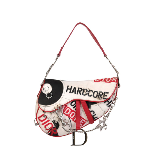 Dior SS2004 Hardcore Piercing Saddle Bag