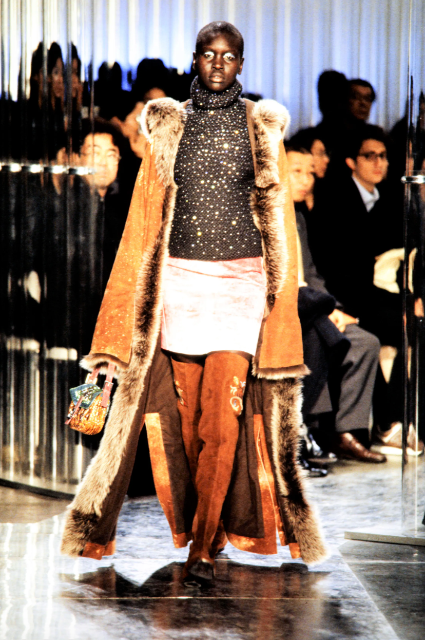 Fendi FW1999 Multicolour Beaded Baguette Bag